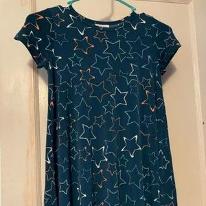 LuLaRoe Girl's Scarlett Dress Stars